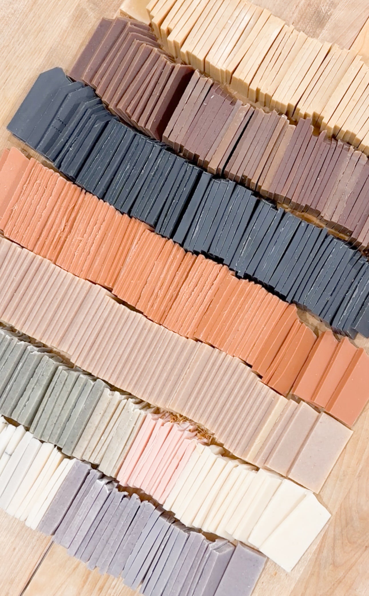 Soap Sample Slices (Set of 7 slices, assorted) - single uses, travel soaps, party favors, soap samples