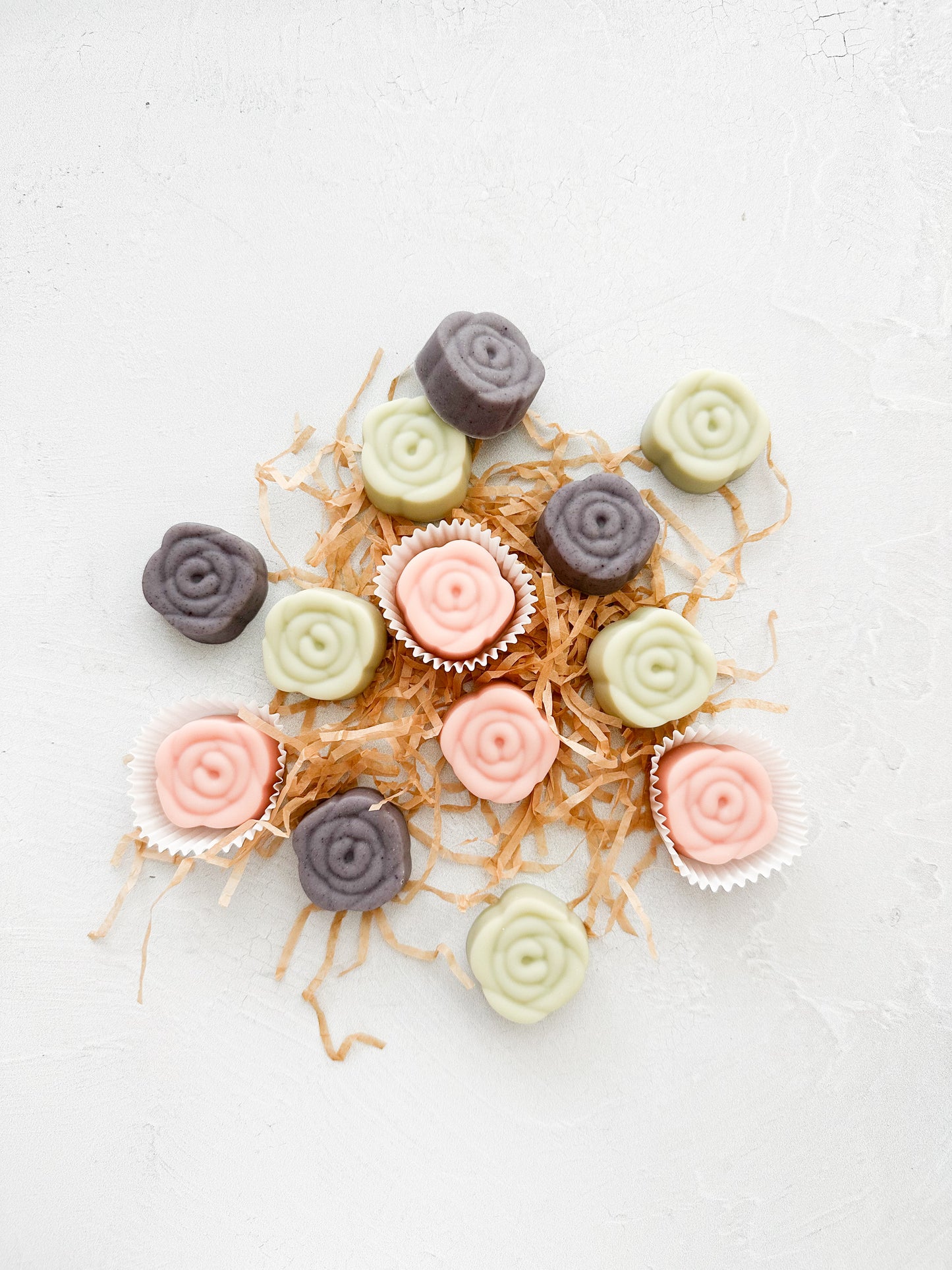 Mini Rose Soap Favors (Set of 20) - weddings, bridal shower, baby shower and more private events