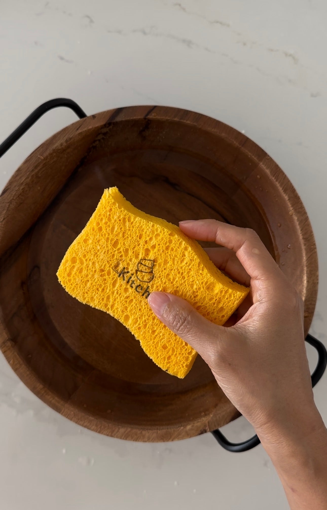 Kitchen Sponges for Dishes - Compressed Wood Pulp (set of 3)