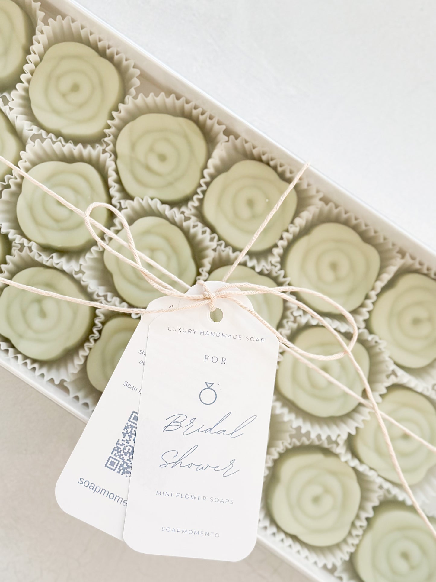 Mini Rose Soap Favors (Set of 20) - weddings, bridal shower, baby shower and more private events
