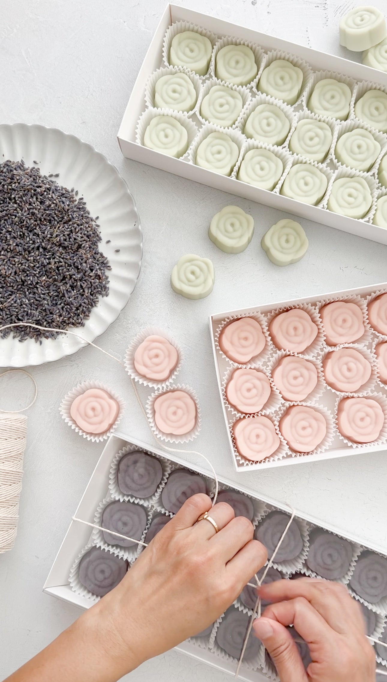 Mini Rose Soap Favors (Set of 20) - weddings, bridal shower, baby shower and more private events