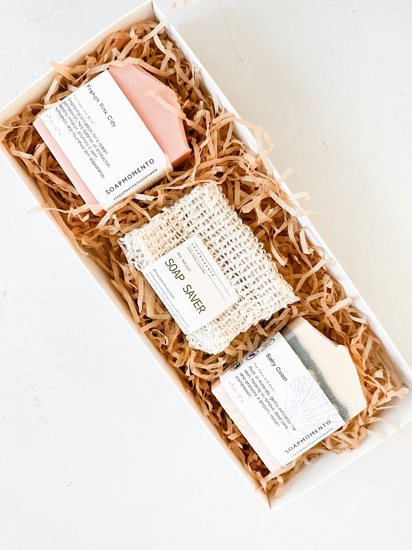 Gift Set -two soaps and Agave Body Scrubber