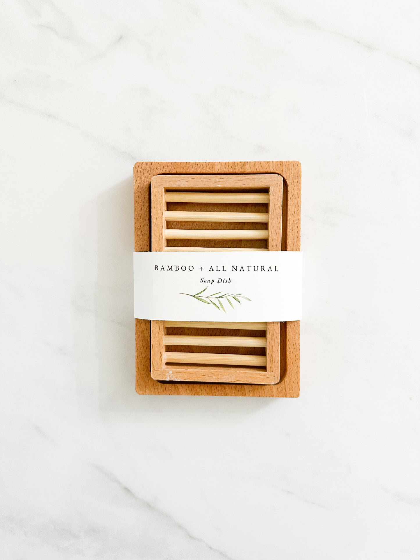 Dual Layer Bamboo Soap Dish | Eco-friendly