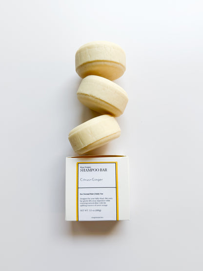 Rice protein Shampoo Bar-Citrus+Ginger