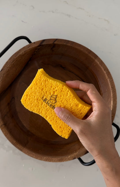 Kitchen Sponges for Dishes - Compressed Wood Pulp (set of 3)
