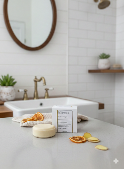 Rice protein Shampoo Bar-Citrus+Ginger