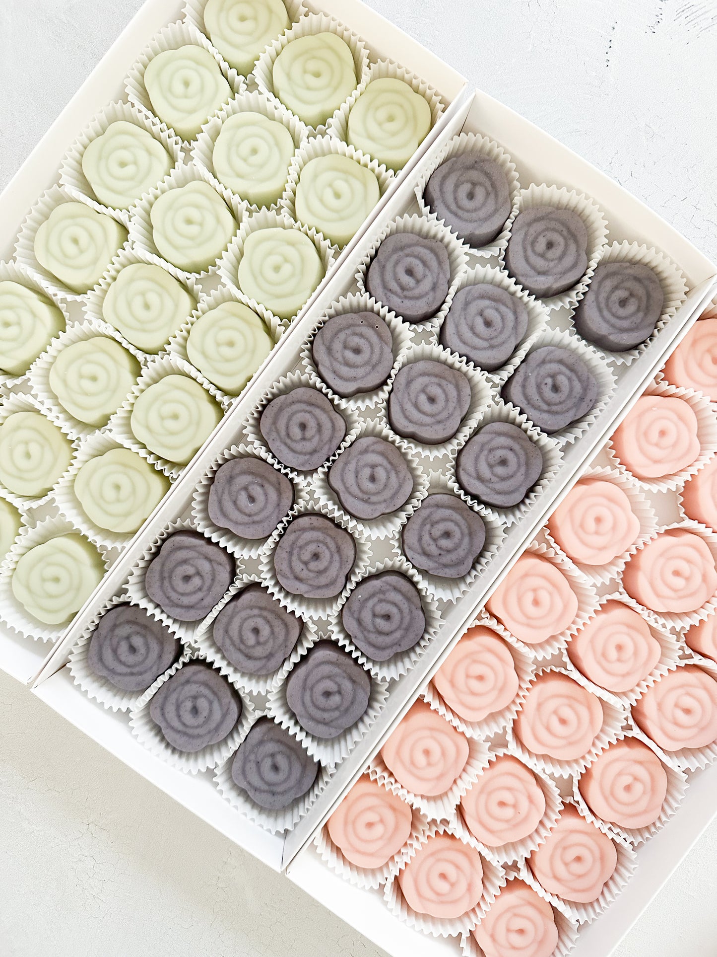 Mini Rose Soap Favors (Set of 20) - weddings, bridal shower, baby shower and more private events