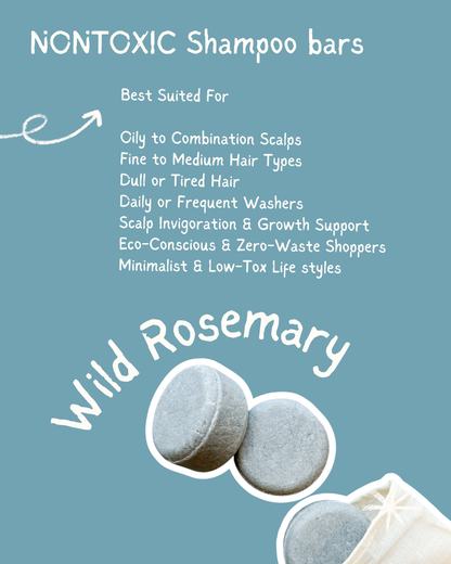 Wild Rosemary-Rice Protein Shampoo Bar