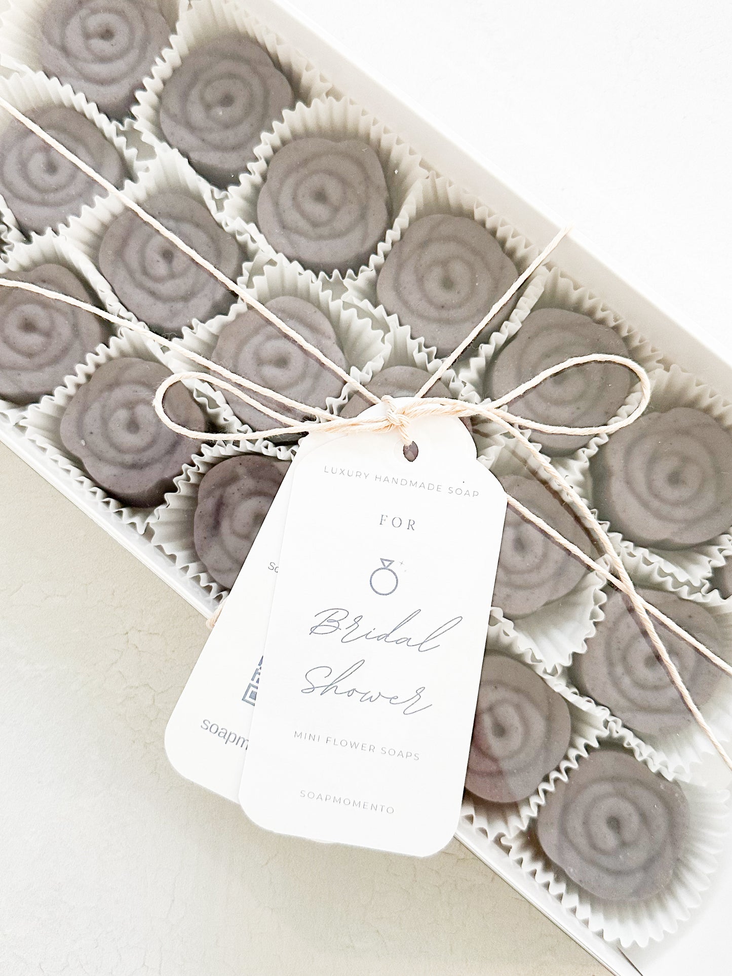 Mini Rose Soap Favors (Set of 20) - weddings, bridal shower, baby shower and more private events