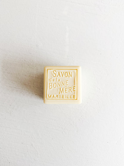 Traditional Marseille Bar
Unscented Extra Virgin Olive Oil & Sea Salt Soap