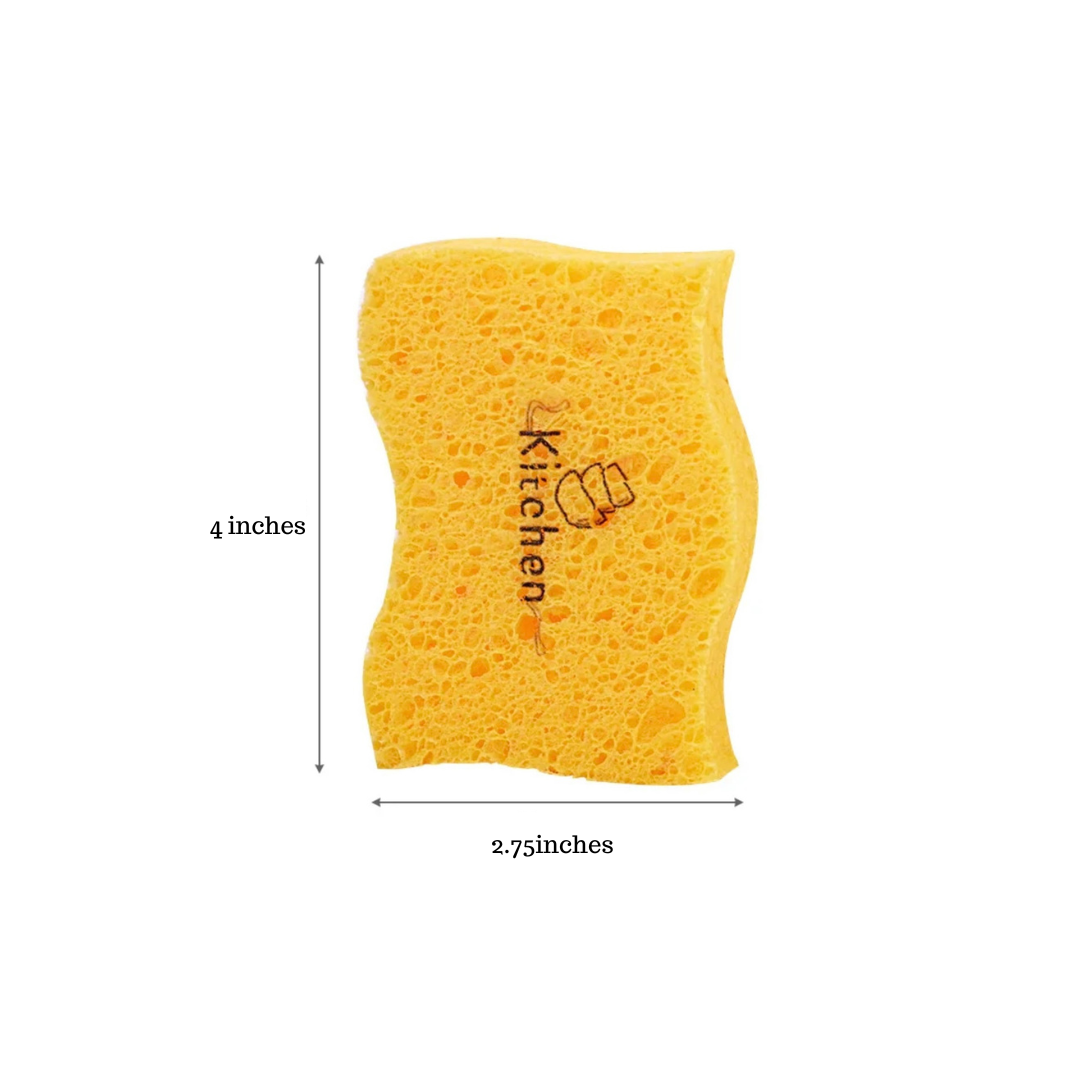 Kitchen Sponges for Dishes - Compressed Wood Pulp (set of 3)