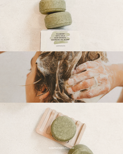 Rice protein Shampoo Bar-Mugwort+Gotu Kola