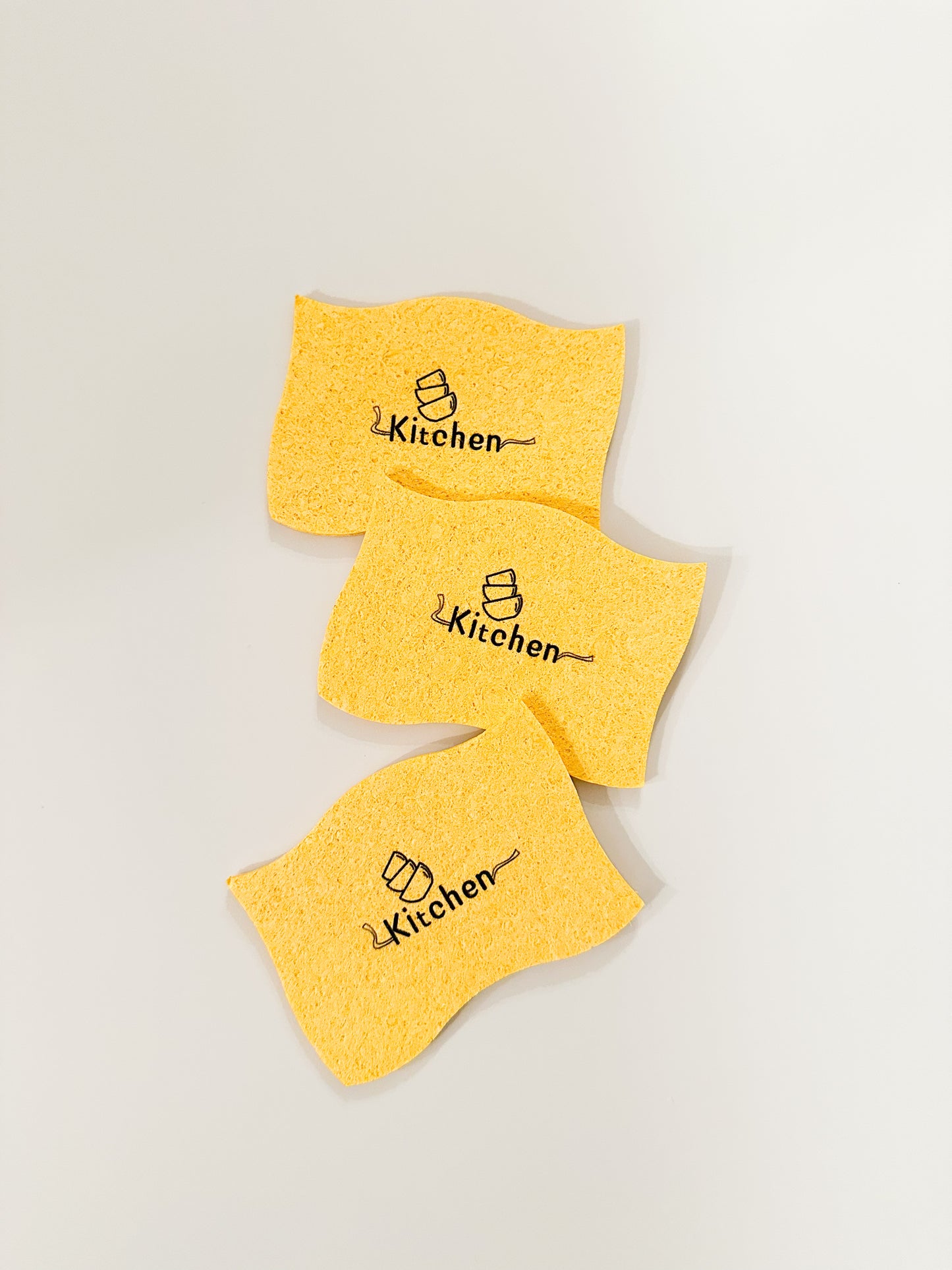 Kitchen Sponges for Dishes - Compressed Wood Pulp (set of 3)