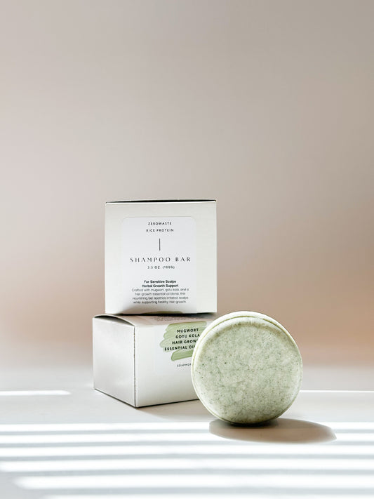 Rice protein Shampoo Bar-Mugwort+Gotu Kola