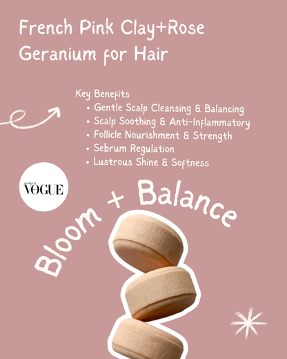 Bloom + Balance-Rice Protein Shampoo Bar