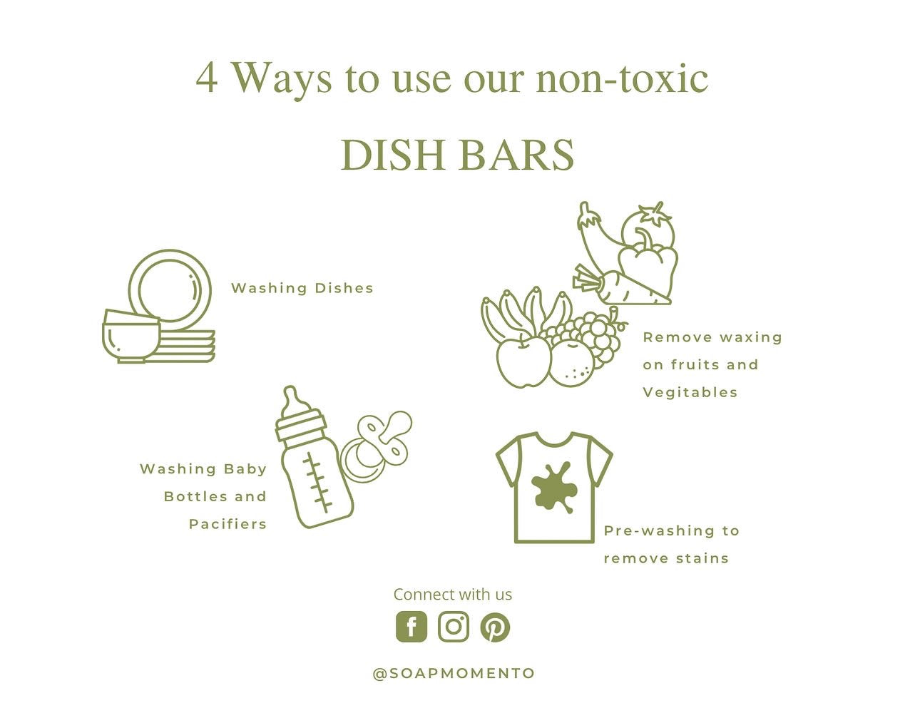 Non Toxic Dish Bar Set (4Bars)-Rosemary